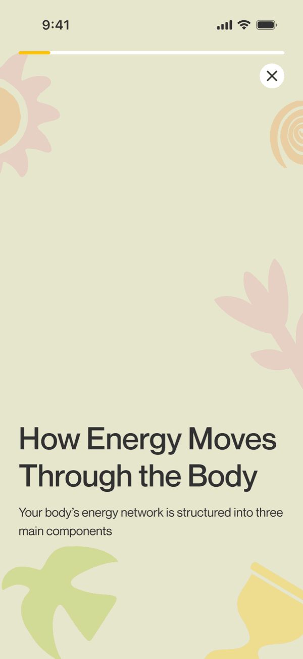 OOMA app — How energy moves through the body